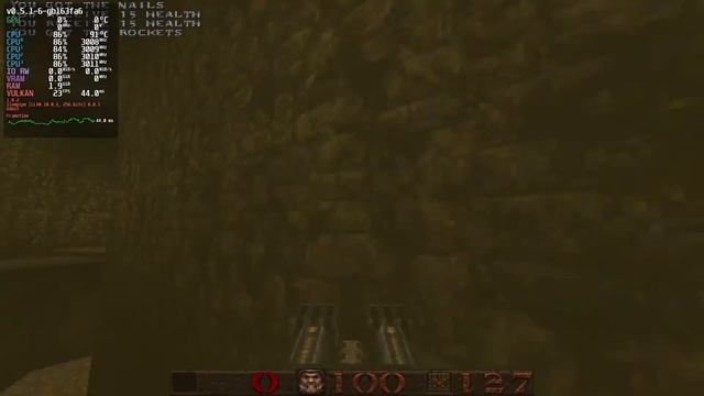 Software Vulkan, vkQuake i5-7200U смотреть онлайн