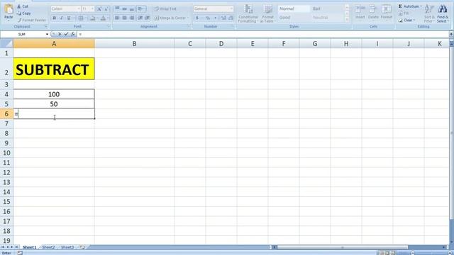 Subtraction in MS Excel | How to Subtract in Excel | Excel Minus Formula | Excel Easy Formula | смотреть онлайн
