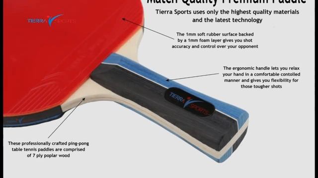 Ping Pong Paddles Set of 4 By Tierra Sports смотреть онлайн
