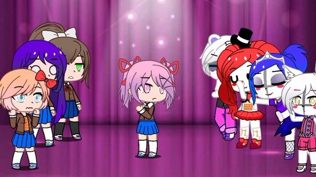 If Micheal Was Stuck In DDLC ||part 2|| |Singing Battle| [ddlc Vs Sister Location]