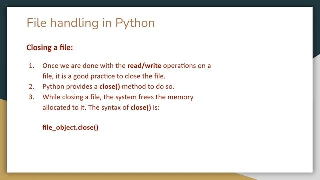 Python tutorials - File handling in Python смотреть онлайн
