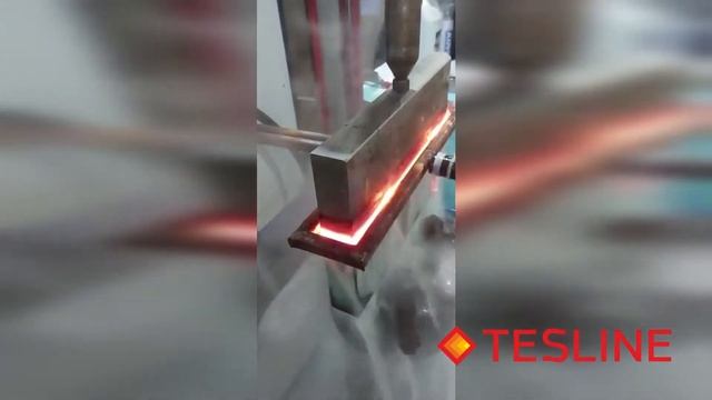 Закалка ТВЧ стальной плиты смотреть онлайн