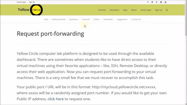Yellow Circle - Request port-forwarding смотреть онлайн