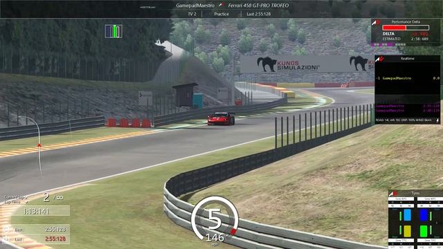 Ferrari 458 GT PRO 2.20.1 on xbox gamepad смотреть онлайн