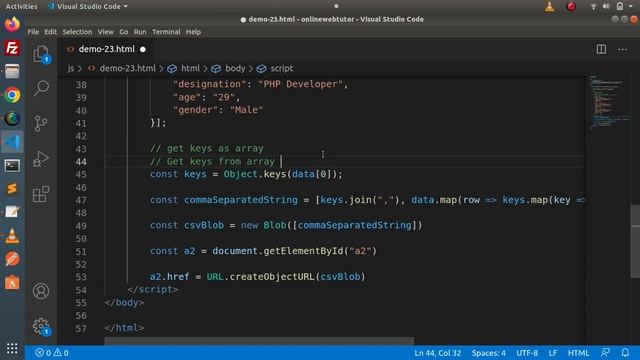 How To Generate And Download CSV File in Javascript Tutorial | Export CSV Data into Blob Javascript смотреть онлайн
