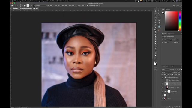 Retouching Academy: Frequency Separation | Mixer Brush Tool Using Photoshop | SpeedEdit смотреть онлайн