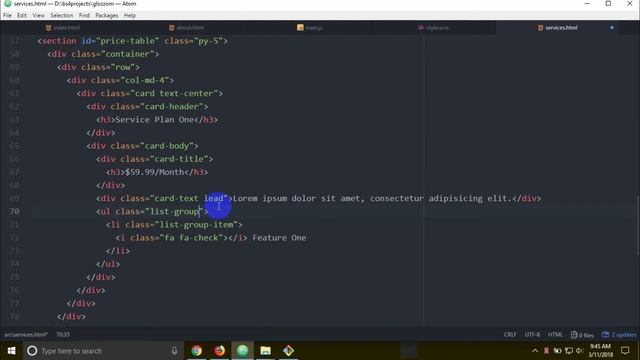 Bootstrap 4 [#57] Project 3.15 - Glozzom [Services Section] смотреть онлайн