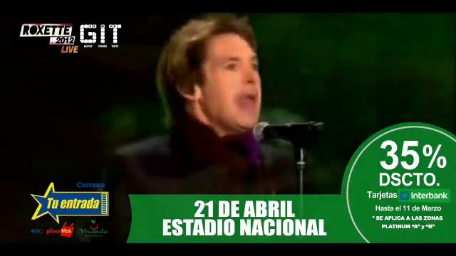 GIT & Roxette Juntos. El Sabado 21 de Abril, en el Estadio Nacional de Lima, Peru смотреть онлайн