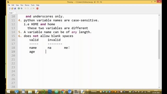 Variable Declaration in Python смотреть онлайн