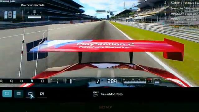 Nissan GTR LM in GT5 con PS3, gara online contro vetture superiori nel'autodromo di Monza смотреть онлайн