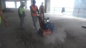 Роторно-фрезеровальная машина LATOKHO RM 350 E в работе на Москва Сити, марка бетона B100