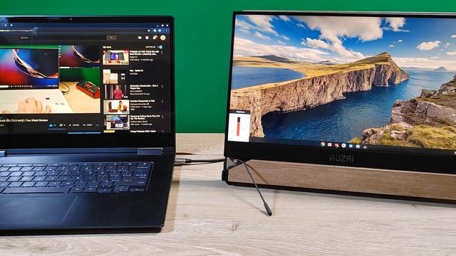 Auzai 15.6 inch Portable Monitor | ME16701 | 1080p, USB-C, and Mini-HDMI смотреть онлайн