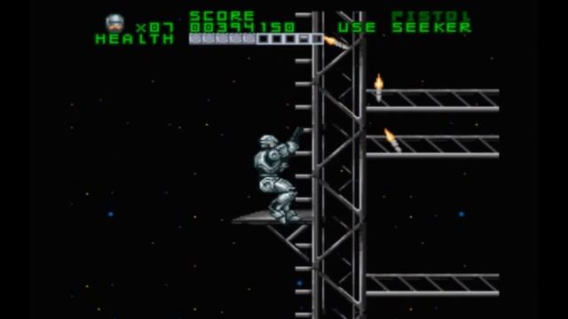 Super Nintendo (Snes) 16-bit Robocop VS Terminator Stage 10 (Skynet main Tower)