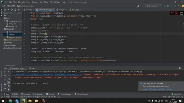 proxy in Selenium Python работаем с прокси смотреть онлайн