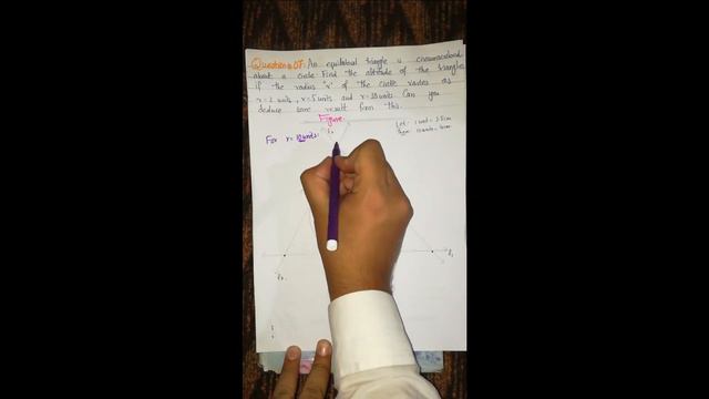 Circle Inscribed in an Equilateral Triangle MATH LEC#86 EXERCISE#13.1 (Q#6 TO 10) смотреть онлайн