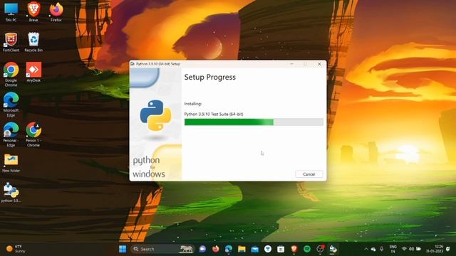 How to install Python 3.9.10 on Windows 11... смотреть онлайн