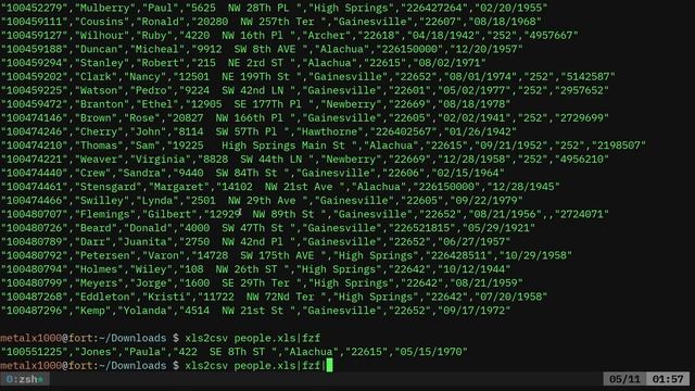 Linux Shell Convert Excel Spreadsheets xls2csv смотреть онлайн
