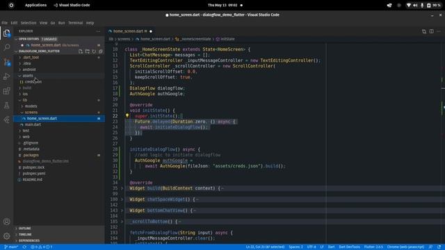 How to integrate Dialogflow in Flutter app | BeingAverageEngineer смотреть онлайн