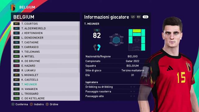 Belgium #fifa #worldcup2022 #efootball2023 PES 2021 #ps4 #ps5 #pc Patch Option File смотреть онлайн