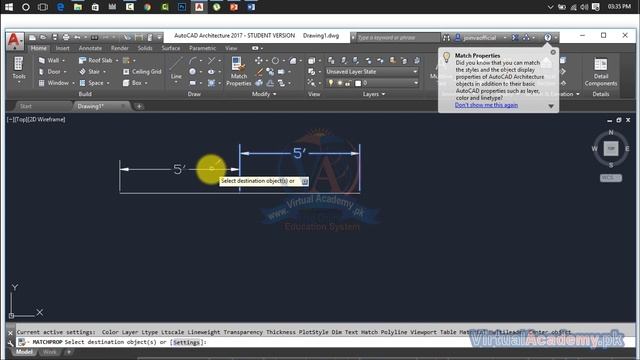 AutoCAD Dimensions | Linear Dimension | Change dimension style and Settings 14. смотреть онлайн