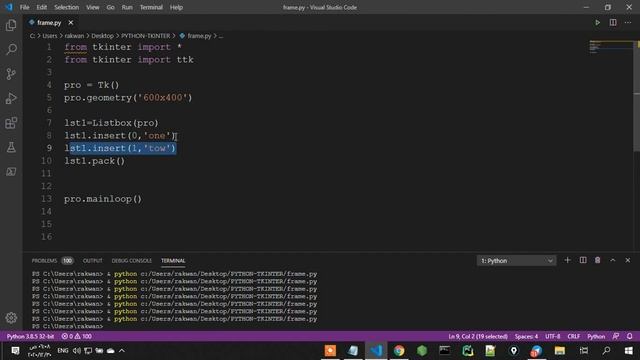 كورس python tkinter كامل : بايثون تكنتر : درس 15 : ليستة بيانات Listbox смотреть онлайн