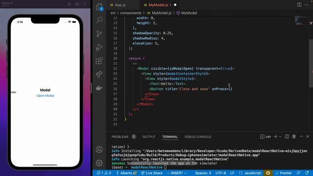 Tutorial React Native | Custom Modal смотреть онлайн
