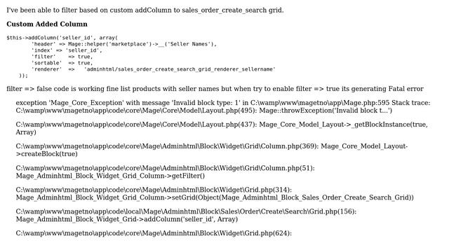 Magento: Fatal error when I enable filter =＞ true in addColumn смотреть онлайн