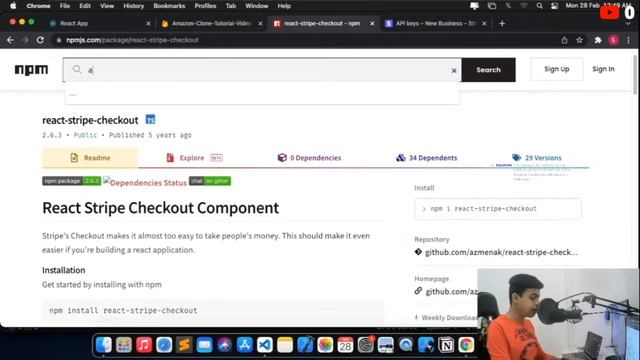 Build a Full-Stack AMAZON Clone with REACT JS (SubTotal & Stripe Checkout) 2022 - PART - 3 смотреть онлайн