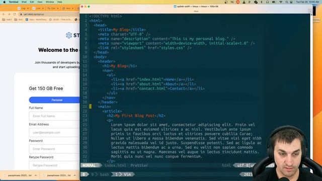 How to host a custom domain static website on Storj смотреть онлайн
