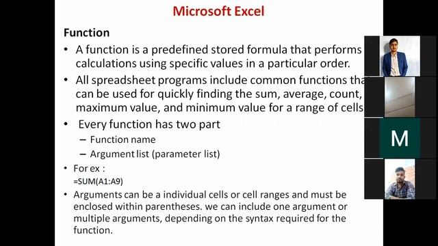 Advance Excel : References and Function, BCA - AKU 1st Sem (B2) смотреть онлайн