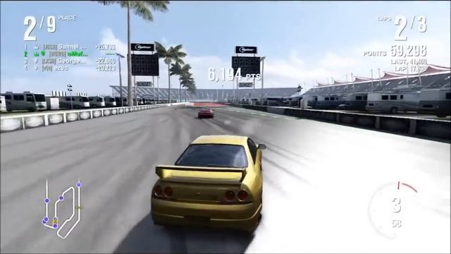 Forza motorsport 4 Online drifting with the R33 Fanatec GT2 Steering wheel смотреть онлайн