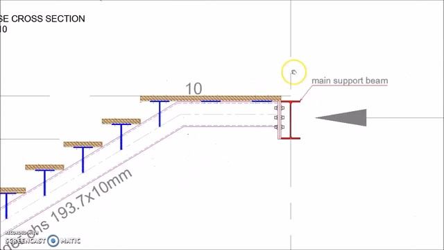Single CHS Stringer Straight Single Flight Steel Staircase Detail смотреть онлайн