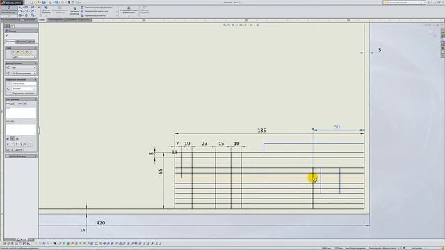 Solidworks. Урок 6.2. Создание форматки чертежа - создание чертежа смотреть онлайн