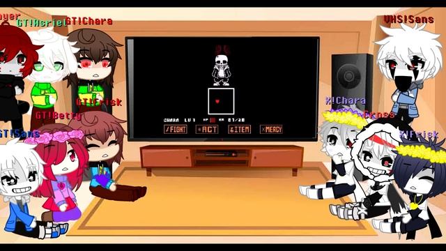 GLITCHTALE and XTALE (+ PLAYER) react to VHS!Sans Fight | [Rus/Eng] | [GC] смотреть онлайн