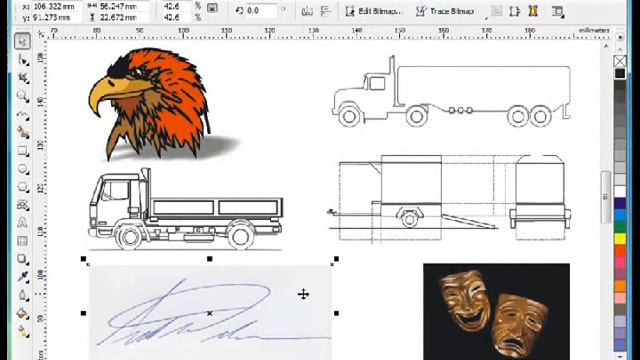 [corel draw design for newbie part 13] Tracing an Image смотреть онлайн