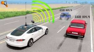 ХАКЕРСКАЯ АТАКА! ВЗЛОМ АВТОМОБИЛЕЙ НА ДОРОГЕ ｜ BeamNG.drive