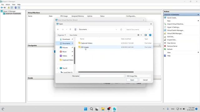 Виртуализация Hyper-V Windows 11 pro, создание виртуальной машины. смотреть онлайн