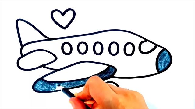 HOW TO DRAW A AIRPLANE EASY STEP BY STEP смотреть онлайн