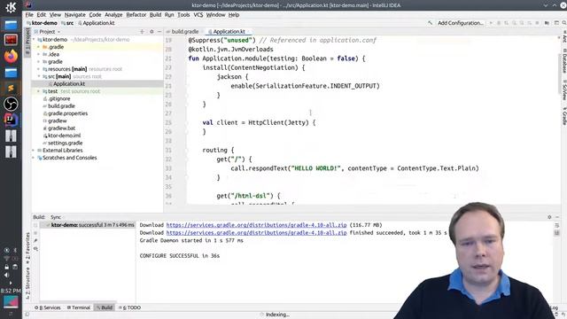 kotlin ktor up and running смотреть онлайн
