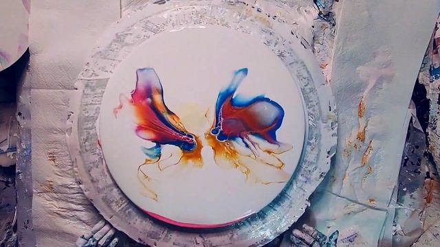 'Love Birds' Beautiful Acrylic Pour #fluidart #acrylicpour #tlp смотреть онлайн