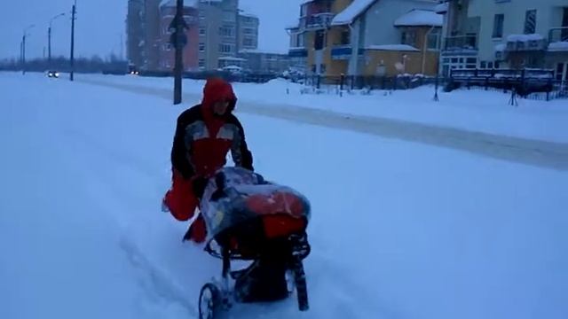 Бега с коляской по снегам -2010-12-10-15-18-01 смотреть онлайн