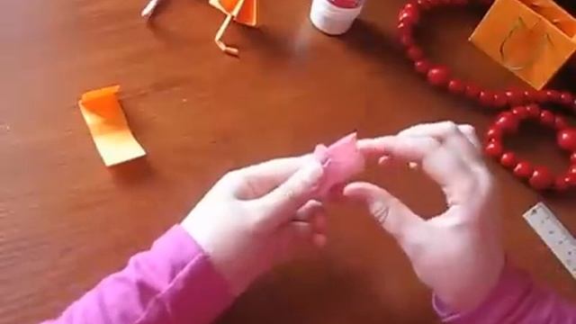 Оригами зонтик. Зонтик из бумаги. Рaper umbrella. Как сделать кукольный зонтик.Поделки с детьми! смотреть онлайн