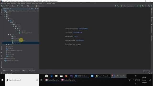 JWT(JSON Web Token) using Spring Security + Spring Boot - Part 1 смотреть онлайн