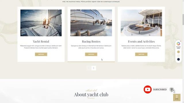 Lamaro - Yacht Club and Rental Boat Service WordPress Theme смотреть онлайн