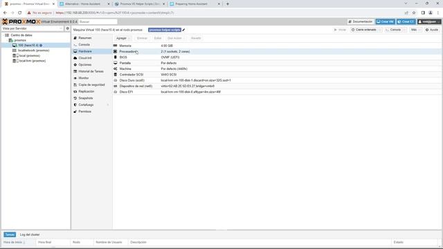 Instalar HOME ASSISTANT en PROXMOX смотреть онлайн