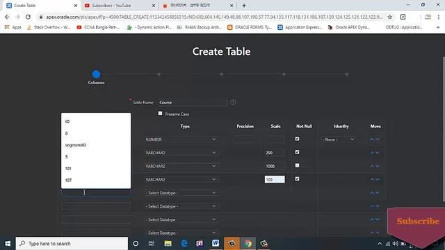 Oracle APEX Tutorial -1 (Create Table For the web development) смотреть онлайн
