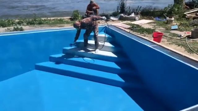 ГИДРОИЗОЛЯЦИЯ И РЕМОНТ БАССЕЙНА . ПОКРЫТИЕ ДЛЯ БАССЕЙНА ЖИДКОЙ ГИДРОИЗОЛЯЦИЕЙ АДГЕZИКА смотреть онлайн