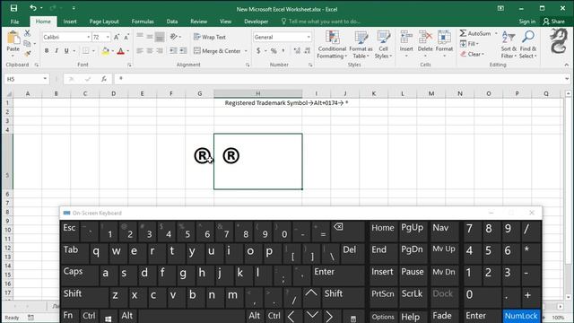 How to Type Registered Trademark Symbol in Excel смотреть онлайн