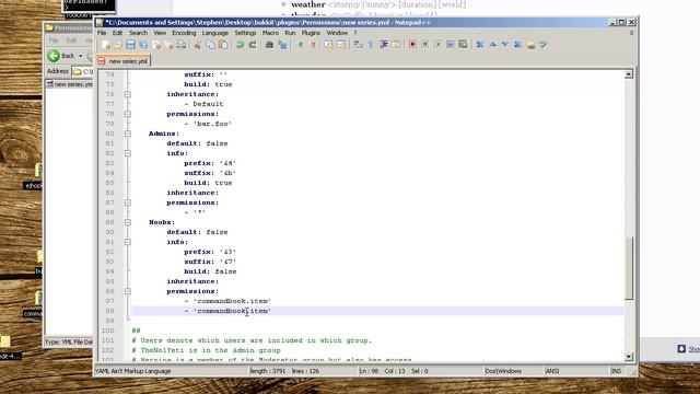 Minecraft Bukkit Server - Plugins: ComandBook v1.5 (and Permissions) with Wolv21 смотреть онлайн