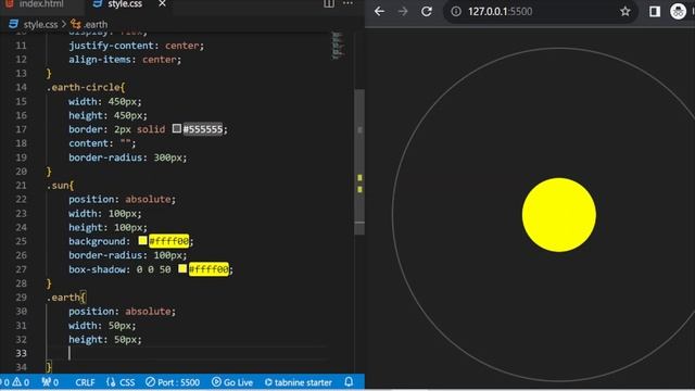 CSS Magic: Building an Interactive Solar System in HTML and CSS смотреть онлайн